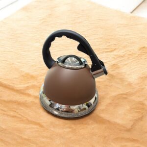 Pava silbadora de acero color