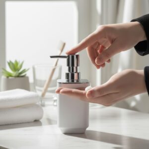 Dispenser plástico (símil acero)